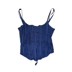 Kinga Csilla Free People Gingham Corset Crop Top M